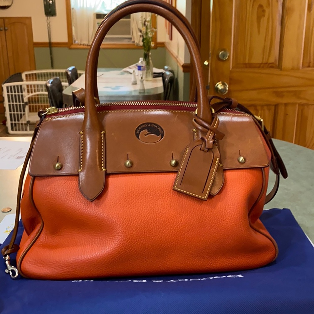 Dooney Tangerine Wilson Satchel